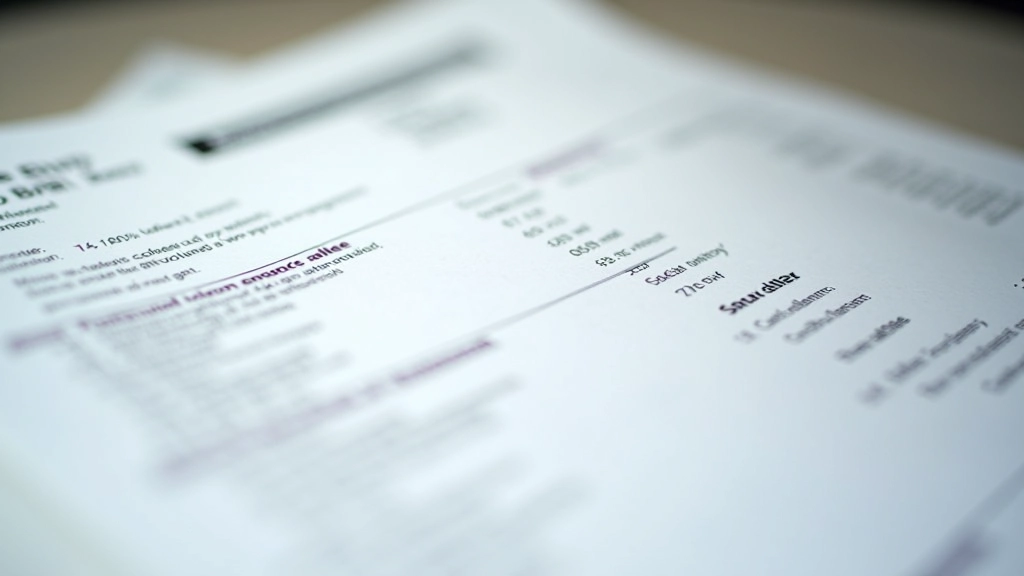 Détail des différentes sections d'une facture énergétique avec annotations